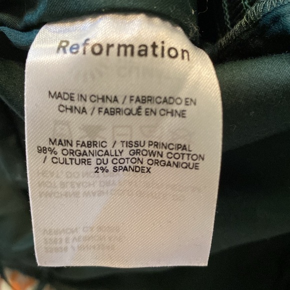 Reformation GREEN Radish Puff Sleeve Crop Top - Picture 3 of 7